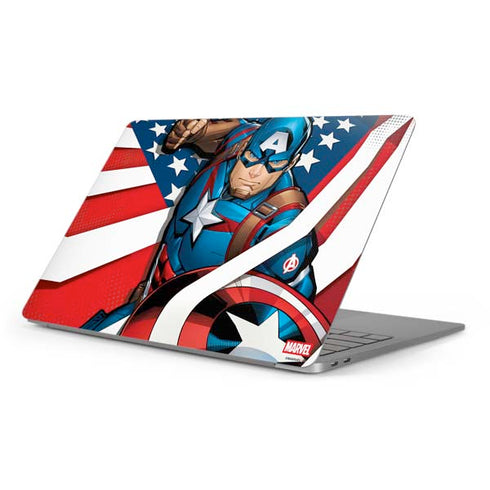 Marvel Captain America Action Pose Apple MacBook Pro 16-inch Skin